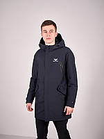 Чоловіча куртка демісезонна, колір темно-синій