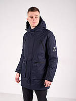 Чоловіча куртка демісезонна, колір темно-синій