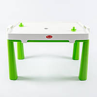 Детский стол пластиковый Doloni + аэрохоккей (04580/2) Зеленый