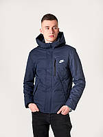 Чоловіча куртка демісезонна, колір темно-синій