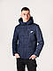 Чоловіча куртка демісезонна, колір темно-синій - фото 1 - id-p1654790236