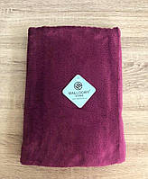 Полотенце банное микрофибра сауна 140х70 Аллюр Рушник для бані фиолетовый