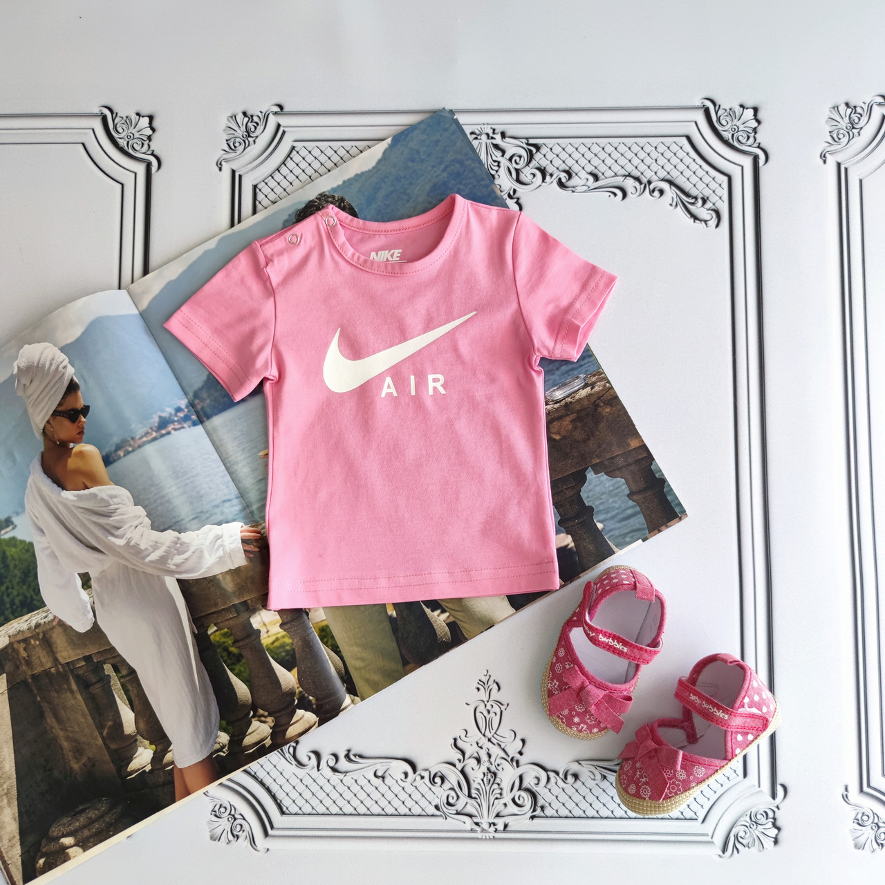 Рожева футболка для новонароджених Nike Air