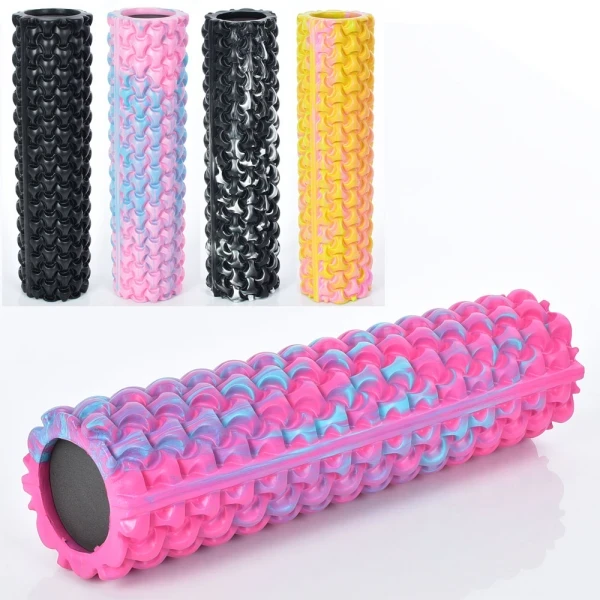 Масажний валик для тіла ніг спини 45 х 12 см GR3341-3, фото 1