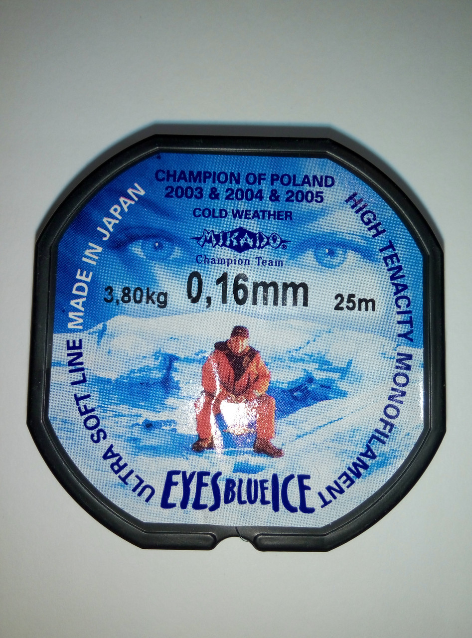 Волосінь Mikado Eyes Blue Ice 0,16 mm (25m) — 3.8 кг