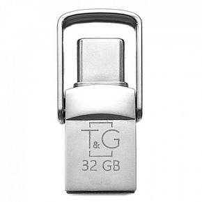 SM  SM USB OTG T&amp;G 2&amp;1 Type C 32GB Metal 104 Цвет Стальной, фото 2