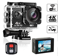Экшн камера ultra hd 4k, Водонепроницаемая экшн камера с wi fi, Action camera, Камера гоупро