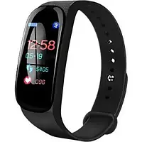 Фітнес браслет Smart Band M5, Bluetooth + функція моніторингу сну, режим тренування та крокомір Чорний