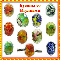 Нове Надходження за Оптовими Цінами: Намистини Шарми Грановані з Втулками в стилі Пандора.