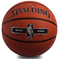 М'яч баскетбольний гумовий SPALDING 83494Z NBA SILVER SERIES OUTDOOR№7