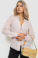Блуза женская шифоновая, цвет бежевый, размер XS, 186R504