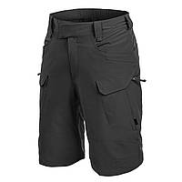 Тактические шорты Helikon-Tex OTS 11" VersaStretch Lite - Black,мужские военные черные шорты для полиции