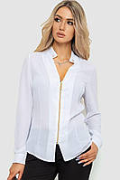 Блуза женская шифоновая, цвет белый, размер XS, 186R504