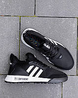 Кросівки Adidas Different Black White (рр 40-44)