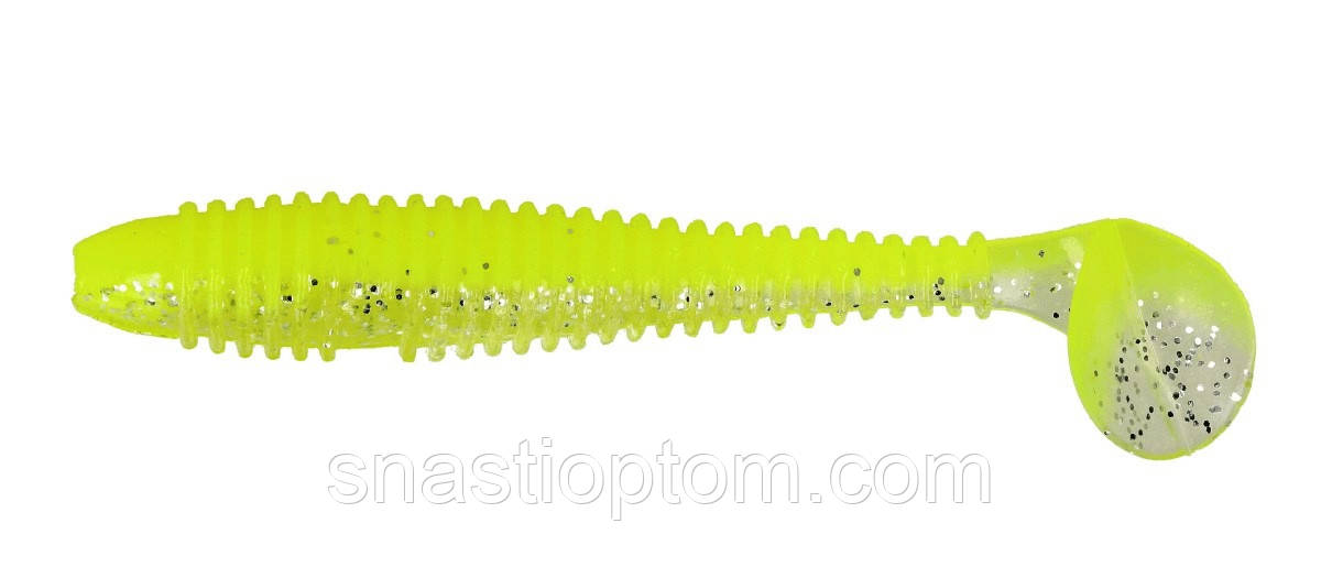Силіконова приманка на хижу рибу, ZEOX Trigger Fat Tail, довжина 1,7 д., 10шт/уп, колір №210 CCBSF