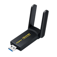 Двуххдиапазонный USB Wi-Fi 6 адаптер FENVI AX1800 Mbps Dual Band 2.4G/5G с двумя антеннами