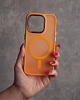 Матовый защитный чехол с MagSafе для iPhone 12 Pro Max оранжевый
