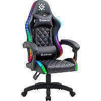 Игровое кресло Defender Energy 64559 Класс 4 50мм PU RGB до 110кг Black