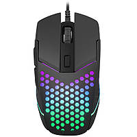 Игровая проводная мышка Fury Battler NFU-1654 6400 dpi 6 кН USB RGB подсветка Black