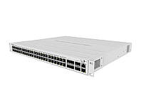 Коммутатор Mikrotik CRS354-48P-4S+2Q+RM 48xGE PoE+ 4xSFP+ 2xQSFP+ 750W max L3 Металл White