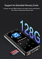 MP3 плеєр Rock Star T5 1.8" Bluetooth 5.0 Hi-Fi 8Gb із зовнішнім динаміком, фото 7
