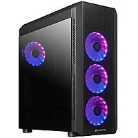 Корпус для компьютера ПК Chieftec SCORPION 4 GL-04B-UC-OP 4x120mm A-RGB USB-C ATX без БП Black