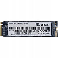 Твердотельный накопитель AFox ME300-256GN SSD 256GB ME300 M.2 2280 PCIe NVMe Gen 3x4 3D TLC NAND