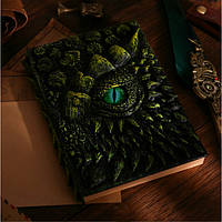 Магический блокнот зеленый дракон 140 страниц в подарочной упаковке
