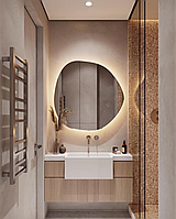 Зеркало в ванную на стену с подсветкой модель №19