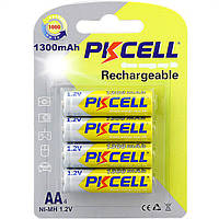 Аккумулятор PKCELL AA1300-4B AA 1300mAh 1.2V Ni-MH rechargeable battery 4 шт