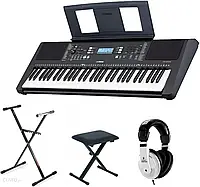 Клавішний інструмент Keyboard Yamaha PSR-E373 + statyw + ława + słuchawki