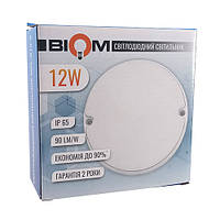 Светильник светодиодный ЖКХ BIOM MPL-R12-6 12Вт 6000К круг - FWK