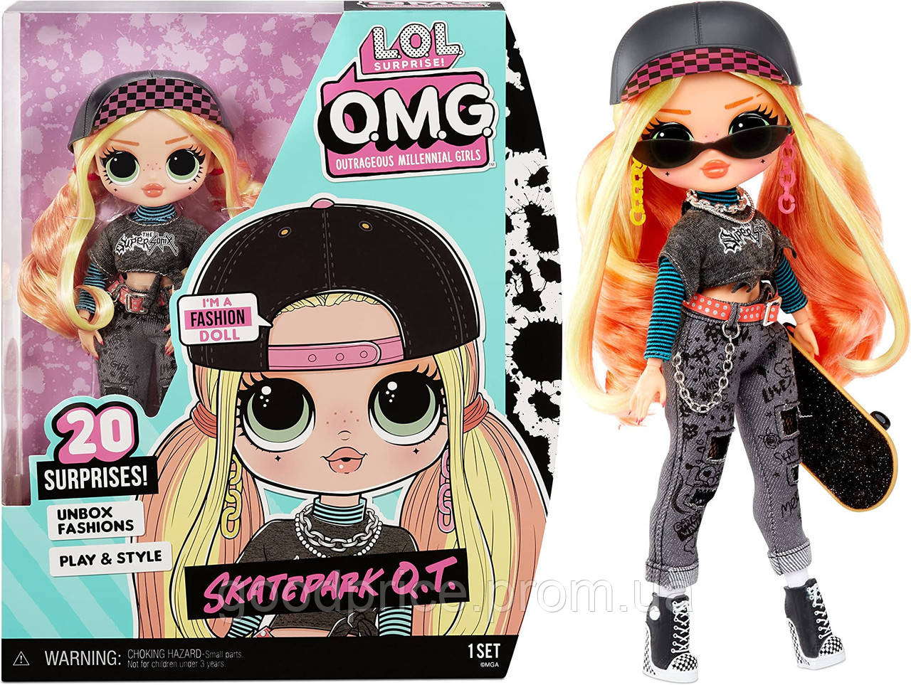 LOL Surprise OMG Skatepark Q.T. Fashion Doll ID 785526500581713095 2050 Prom.ua