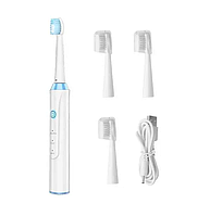 Електрична зубна щітка Kemei Km-YS401 водонепроникна з насадками — Догляд за тілом
