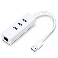 Сетевой адаптер хаб TP-Link UE330 USB 3.0 to Gigabit 3-Port USB 3.0 Hub 1 USB 3.0 connector 1Gb 3 USB 3.0 RJ45