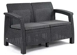 Садовий двомісний диван Corfu Love Seat Graphite