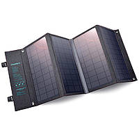 Портативная солнечная панель для УМБ Choetech SC006 36W Type-C PD 3.0 20W Max QC 3.0 18W Max