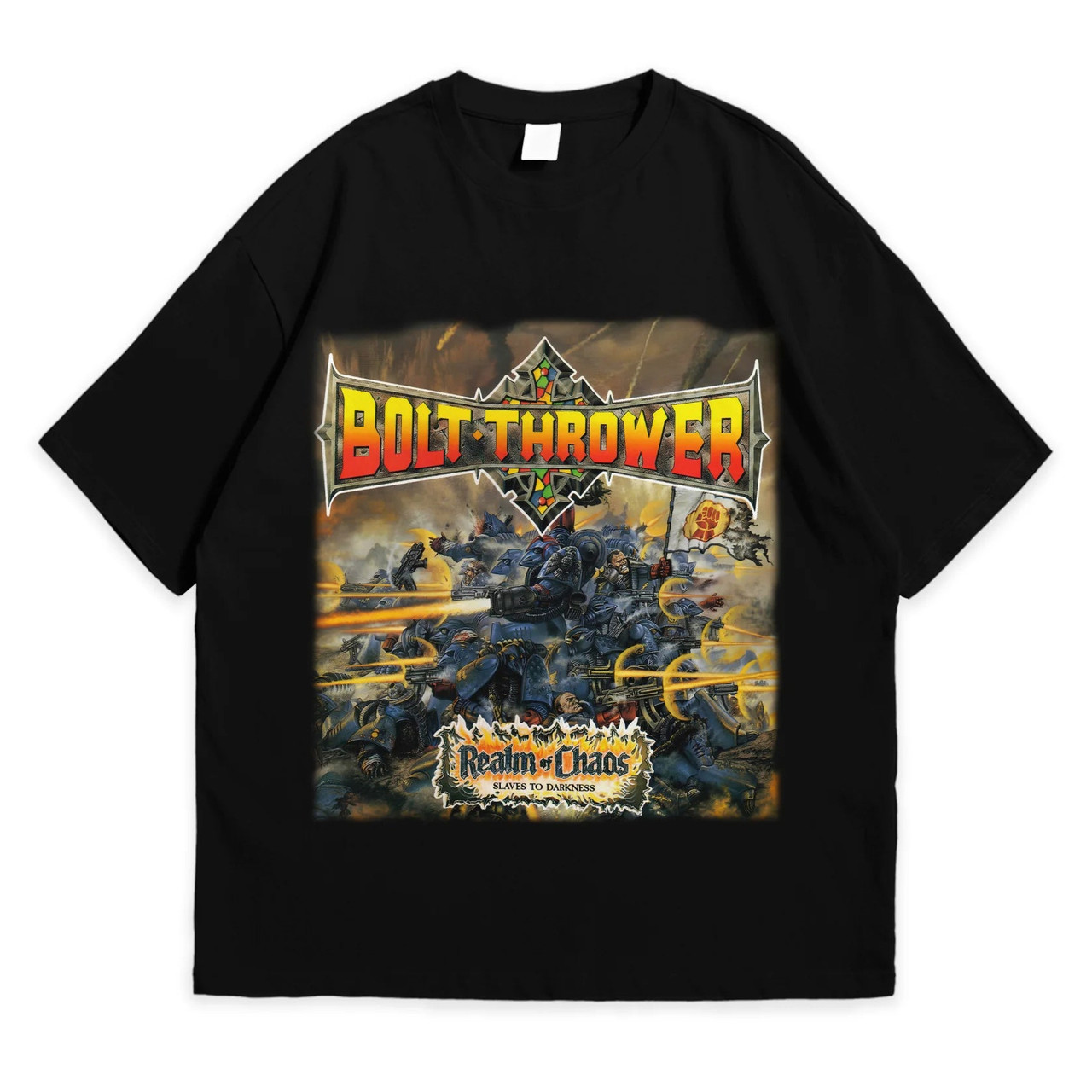 Футболка з принтом Bolt Thrower Realm Of Chaos XXXL Чорний