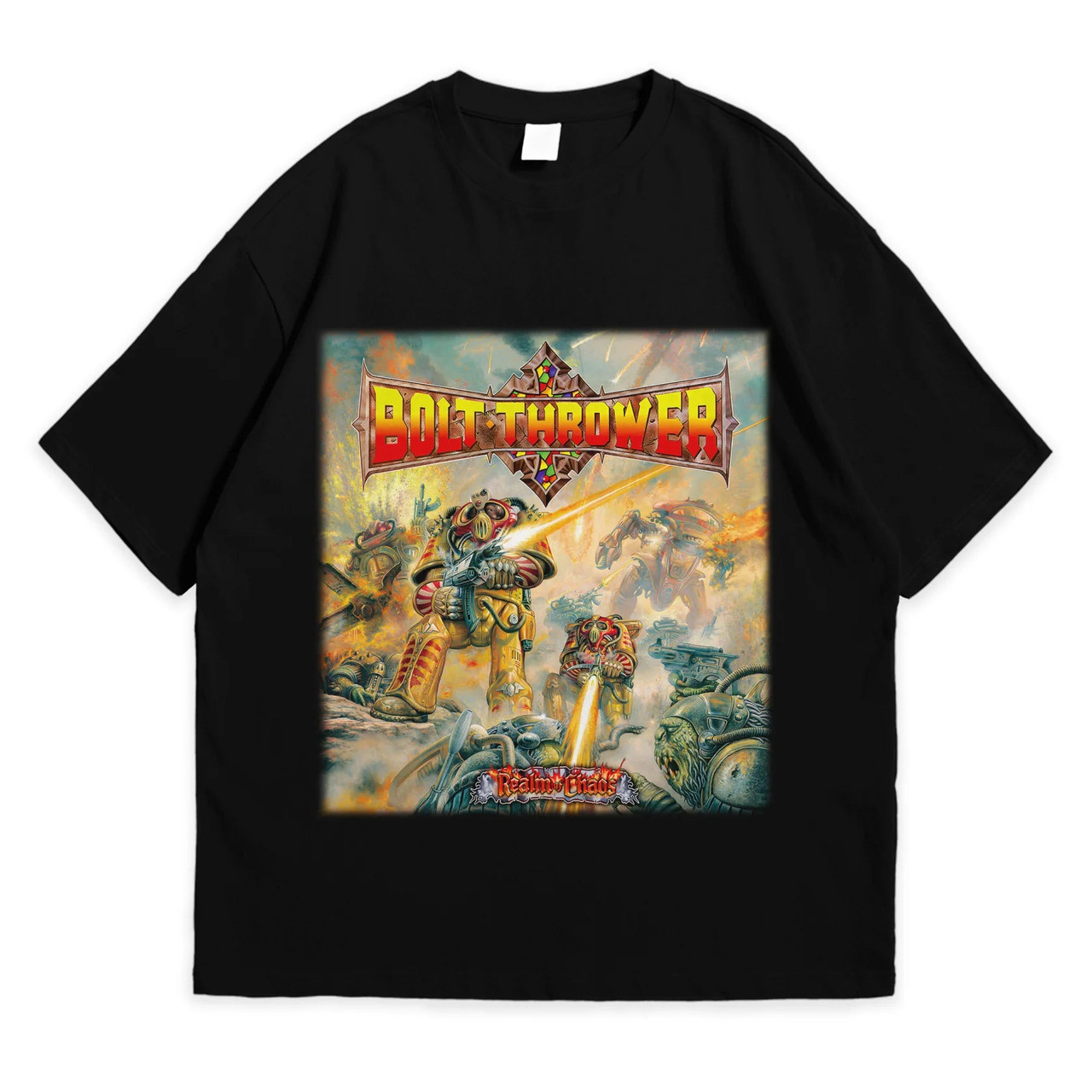 Футболка з принтом Bolt Thrower Realm Of Chaos XXL Чорний