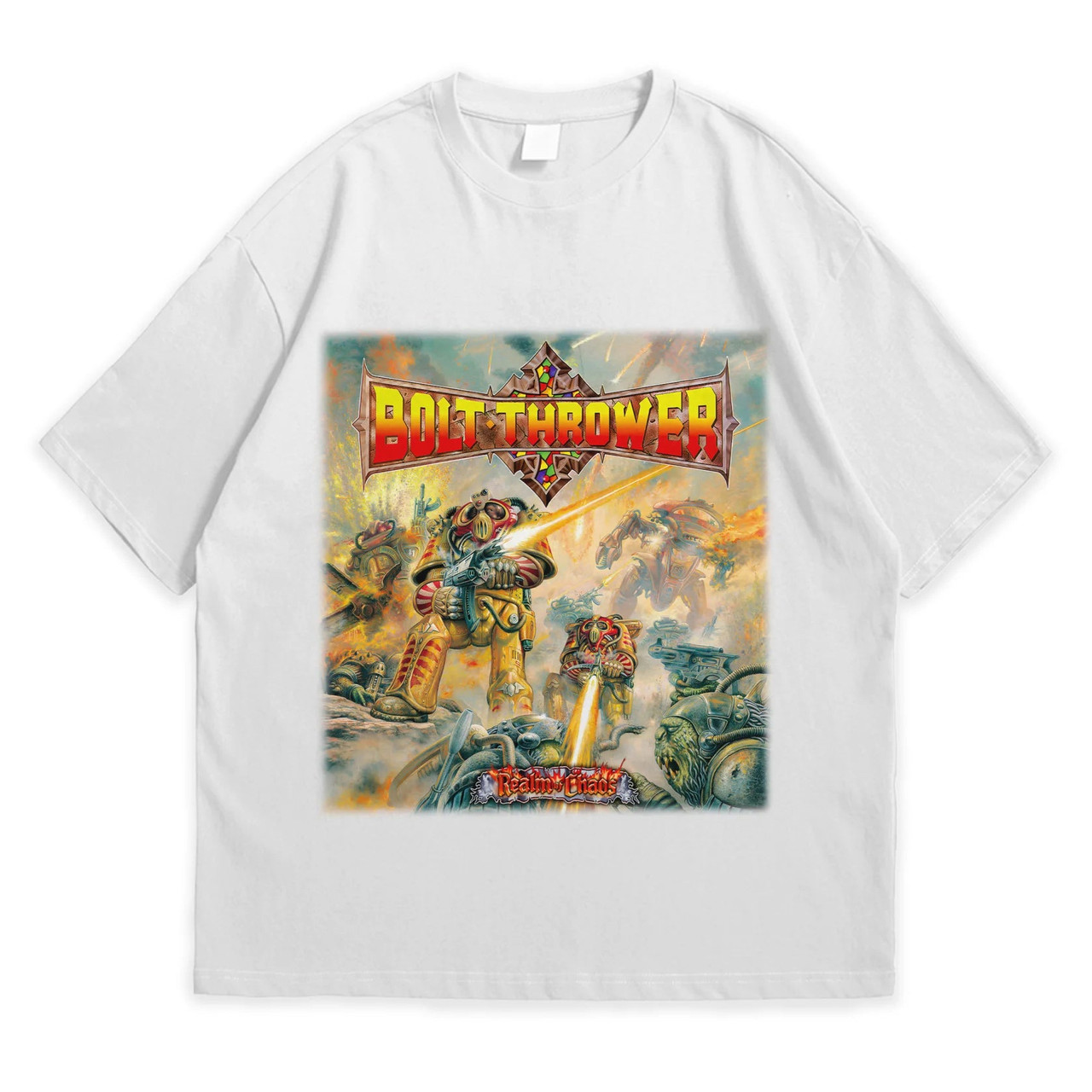 Футболка з принтом Bolt Thrower Realm Of Chaos XXL Білий