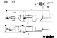 Пряма шліфувальна машина Metabo GE400, фото 2