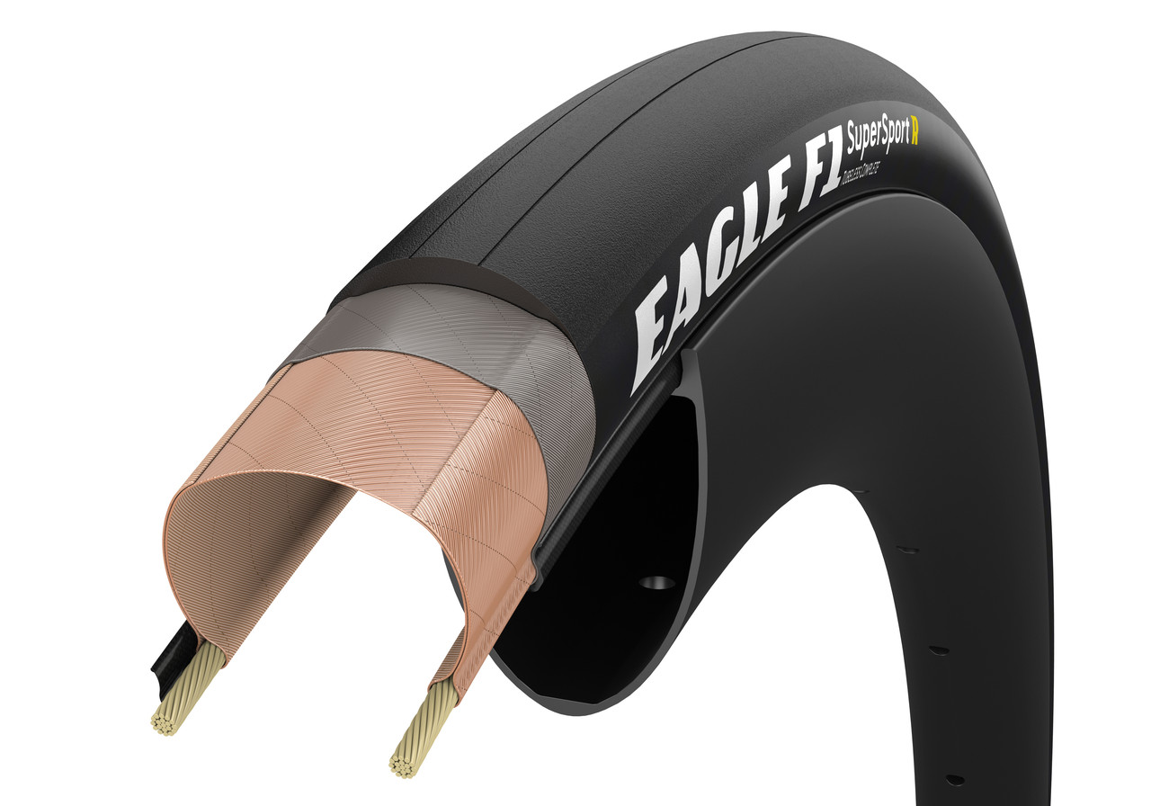 Покрышка 700x25 (25-622) GoodYear Eagle F1 SuperSport R Tubeless Complete Folding Black, 150tpi