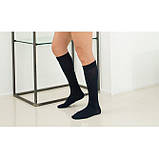 Компресійні гольфи бавовняні від варикозу RELAXSAN COTTON SOCKS 1 класу компресії закритий носок (мисок), фото 3