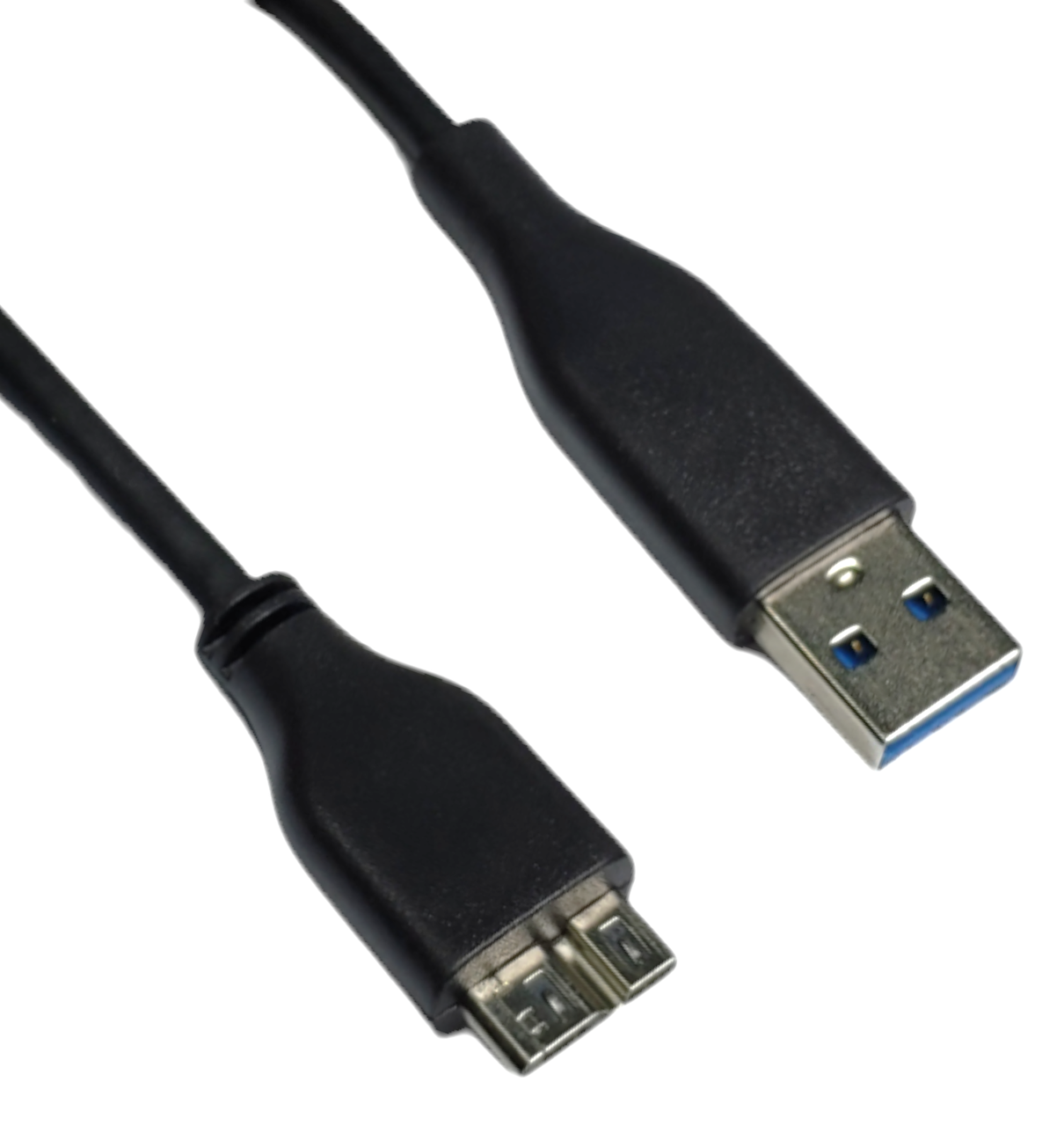 Кабель USB 3.0 AM to USB 3.0 Micro BM 0.4 м для зовнішніх жорстких дисків HDD / SSD чорний
