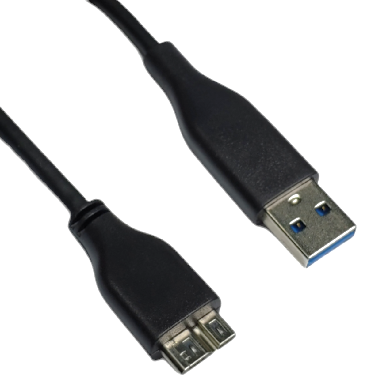 Кабель USB 3.0 AM to USB 3.0 Micro BM 0.45м шнур для зовнішніх жорстких дисків HDD / SSD чорний