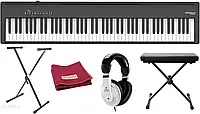 Клавішний інструмент Roland FP 30X BK SET Cyfrowe stage pianino