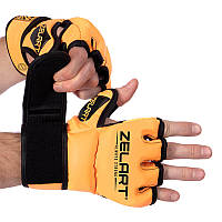 Перчатки для смешанных единоборств MMA BO-5699 Zelart S Оранжевый (37429087) z16-2024
