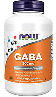 Гамма-аминомасляная кислота, ГАМК Now Foods, GABA 500 мг, 200 капсул