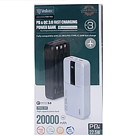 Универсальный Power Bank Inkax PBQ-09 20000mAh QC3.0 22.5W pkd