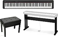 Клавішний інструмент Pianino cyfrowe Casio CDP-S110 BK + statyw CS-46 + ława